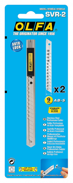 OLFA 9 мм, с выдвижным лезвием, нож (OL-SVR-2)