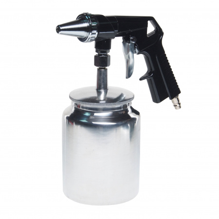 Пистолет пескоструйный RF-2376 пневматический с бачком (бачок-1л ,сопло-6.3, расход воздуха 160 л/мин) ROCKFORCE /1