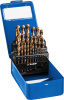 ЗУБР Кобальт, 25 шт, (1-13 мм), сталь Р6М5К5, класс А, мет.бокс, набор сверл по металлу, Профессионал (29626-H25)