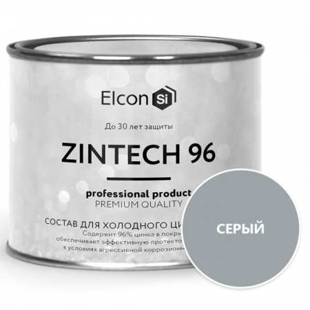 Грунт-эмаль для холодного цинкования 1кг Elcon Zintech 96% (12)