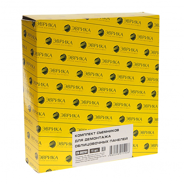 Набор съемников ER-86204 для демонтажа облицовочных панелей, 11 шт. ЭВРИКА 1/10
