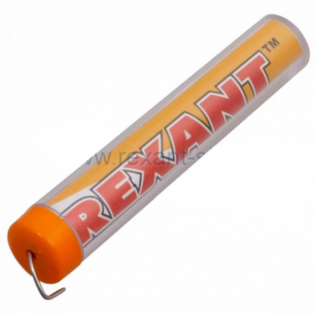 Припой с канифолью 10г d=1,0мм (Sn60 Pb40 Flux 2.2%) REXANT