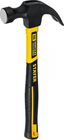 STAYER Fiberglass, 680 г, с фиберглассовой рукояткой, столярный молоток-гвоздодёр, Professional (2026)