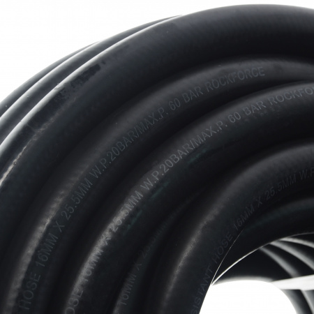 Шланг RF-AHC-55/2D резиновый армированый бензо-маслостойкий 16х25.5ммх20м(раб.давл.20bar,max60bar,-30C°+70C°,DIN20018) ROCKFORCE /1