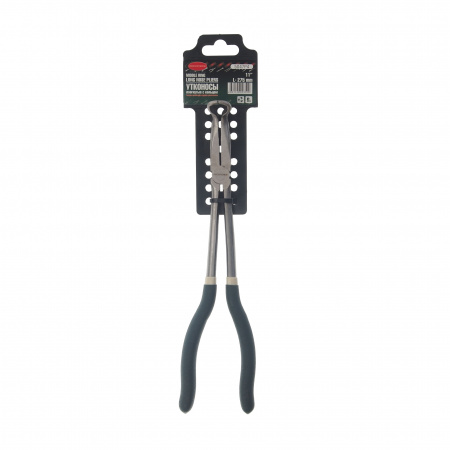 Щипцы RF-5047P4 с закругленными губками и удлиненными рукоятками 75° CR-V 11"-275мм (захват 13мм), на пластиковом держателе ROCKFORCE /1/