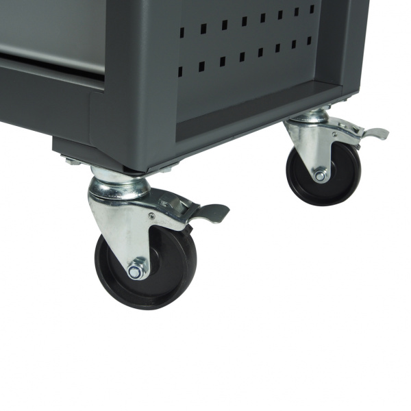 JTC Тележка инструментальная 5 секций серая JTC