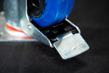 Колесо поворотное резина SRCLb 55 125 мм с тормозом (F)