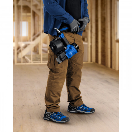 ЗУБР CNW-57, пневматический нейлер для барабанных гвоздей ЗУБР CNW (35-57 мм), Профессионал (31910)