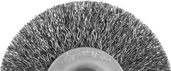 ЗУБР 63 мм, витая, стальная проволока 0.3 мм, щетка дисковая для дрели, Профессионал (35198-063)