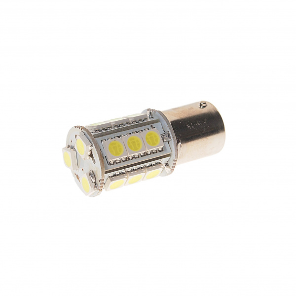 Автолампа P21W (BA15s) 18 SMD 5050 WHITE 6000K 260лм  24V MEGAPOWER /10 /100 Автолампа P21W (BA15s) 18 SMD 5050 WHITE 6000K 260лм  24V MEGAPOWER /10 /100