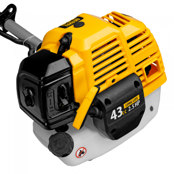 Триммер бензиновый DT 43S, 43 см3, 2.5 л. с, разъемная штанга, состоит из 2 частей Denzel 