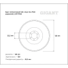 Круг лепестковый Professional 125х22.2 мм, P120, цирконий Gigant GNT-P120