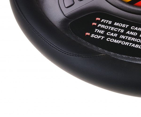 Оплетка руля MIS-LT34C (S) BLACK кожа MISTAR /1/25