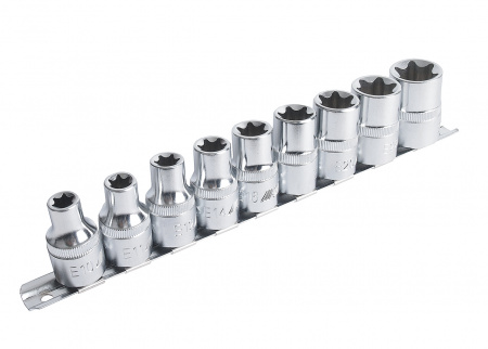 JTC Набор головок торцевых 1/2" TORX Е10-Е24 9 предметов JTC JTC Набор головок торцевых 1/2" TORX Е10-Е24 9 предметов JTC