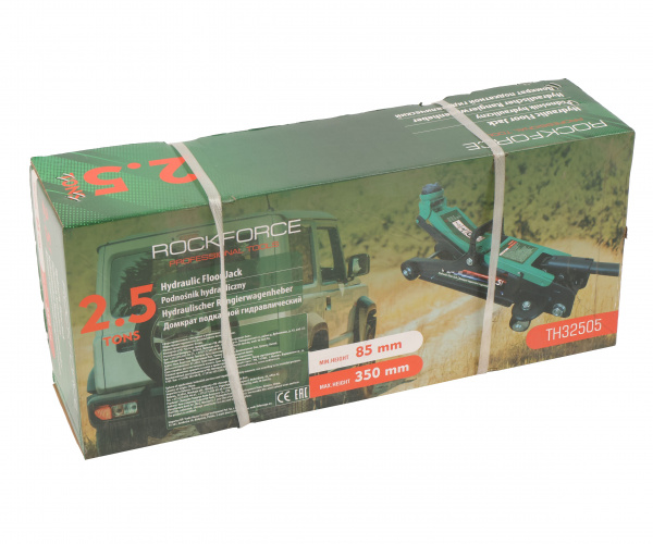 Домкрат гидравлический RF-TH32505 подкатной 2,5т (h min 85мм.h max 350мм) ROCKFORCE /1