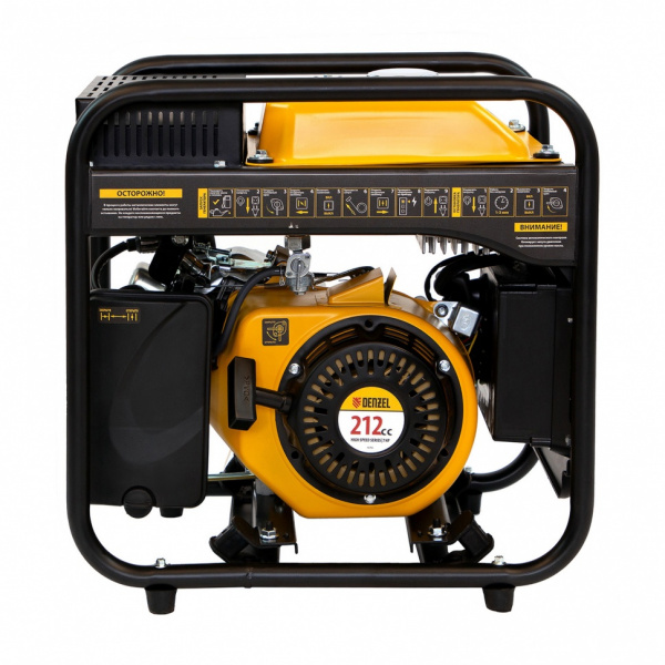 Генератор инверторный GT-2500iF, 2.5 кВт, 230 В, бак 5 л, открытый корпус, ручной старт Denzel Генератор инверторный GT-2500iF, 2.5 кВт, 230 В, бак 5 л, открытый корпус, ручной старт Denzel