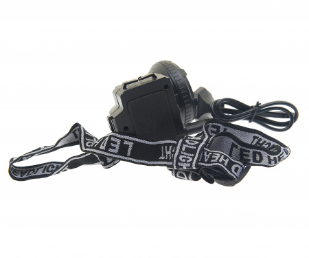 Фонарь UF-5365 5 LED BLACK головной  с аккумулятором, 2 режима 220V ULTRAFLASH /1/5/100
