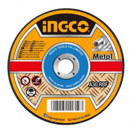 Круг отрезной INGCO по металлу 115*1,2*22  MCD1211550 п/б 50шт