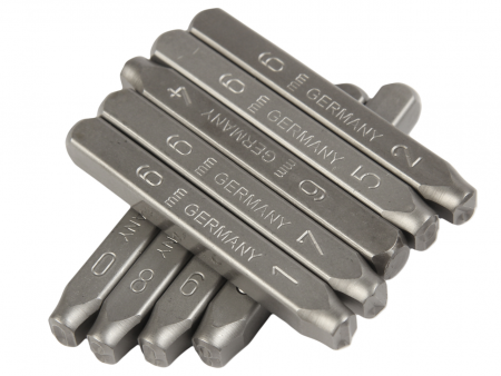 JTC Клейма цифровые 6мм (HRC 60+-2град. DIN 1451) JTC