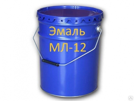 Эмаль автомобильная МЛ-12 вишневая 25 кг