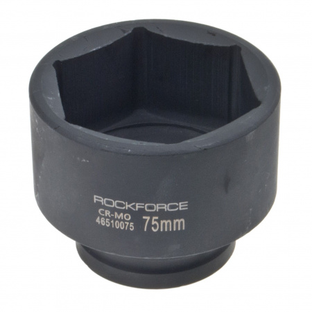 Головка торцевая 75мм 3/4" 6-гранная ударная удлиненная L=90мм ROCKFORCE RF-46510075 /1/8