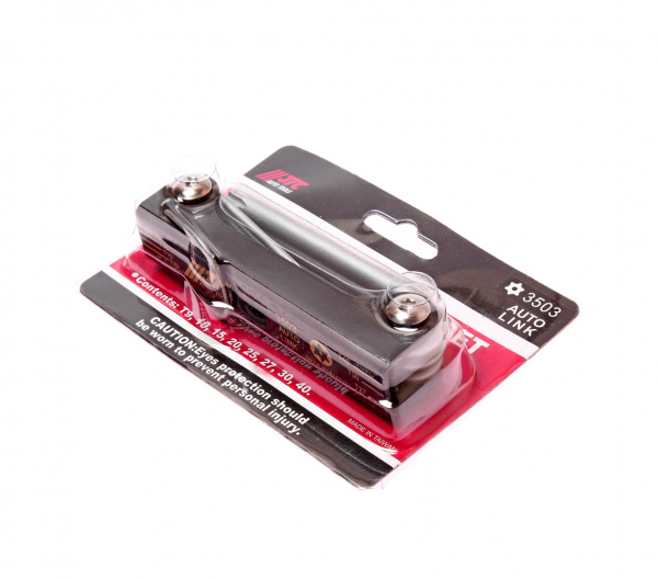 JTC Набор ключей TORX Т9Н-Т40Н складных с отверстием 8 предметов JTC JTC Набор ключей TORX Т9Н-Т40Н складных с отверстием 8 предметов JTC