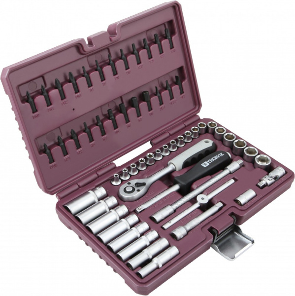 TS057 Набор инструмента 1/4"DR, 57 предметов TS057 Набор инструмента 1/4"DR, 57 предметов