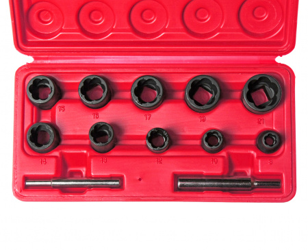 JTC Набор головок для поврежденных болтов и гаек 8-21мм 12 предметов в кейсе JTC