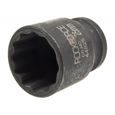 Головка торцевая 25мм 1/2" 12-гранная ударная L=43мм ROCKFORCE RF-44825 /1/180 Головка торцевая 25мм 1/2" 12-гранная ударная L=43мм ROCKFORCE RF-44825 /1/180