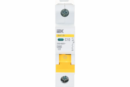 Автоматический выключатель IEK ВА 47-29 С10 400В