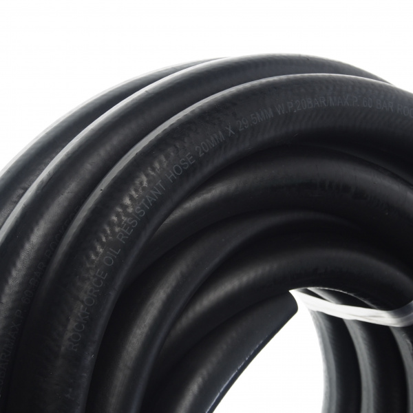 Шланг RF-AHC-55/4B резиновый армированый бензо-маслостойкий 20х29.5ммх10м(раб.давл.20bar,max60bar,-30C°+70C°,DIN20018) ROCKFORCE /1