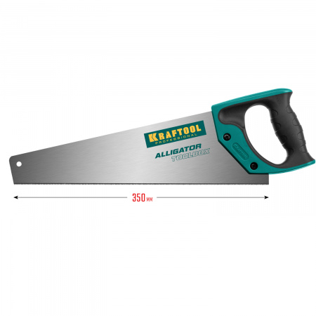 KRAFTOOL Alligator Toolbox 13, 350 мм, ножовка по дереву (15227-35)