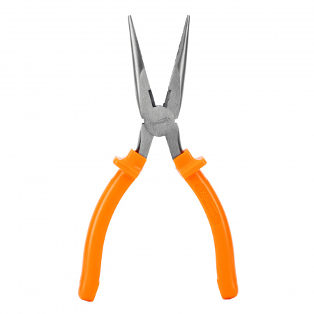 Длинногубцы прямые Classic, 200 мм, шлифованные, пластмассовые рукоятки Sparta