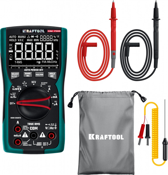 KRAFTOOL KM-700 цифровой мультиметр (59852)