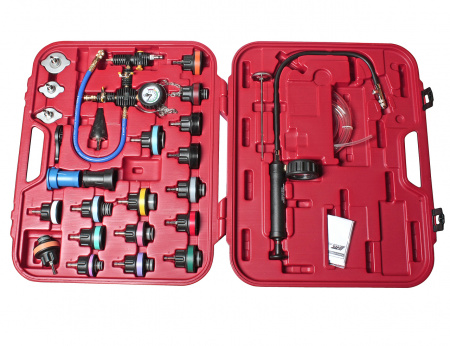 JTC Набор инструментов для тестирования давления в радиаторе 27 предметов в кейсе JTC