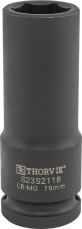 S23S2118 Головка торцевая ударная глубокая 1/2"DR, 18 мм