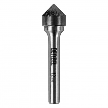 Борфреза по металлу твердосплавная, зенкер 90 град., тип-K, 12 мм// Denzel