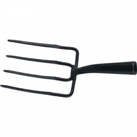 Вилы 4 - х рогие, огородные, 175х220х1320 мм, кованые, деревянный черенок, Арти, Россия