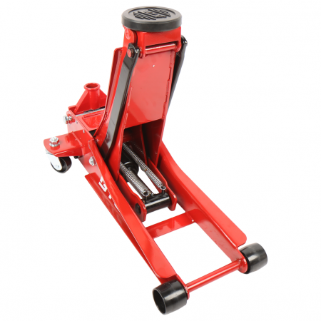 GTE Домкрат подкатной 3т 75-505мм двухпоршневой низкопрофильный GTE