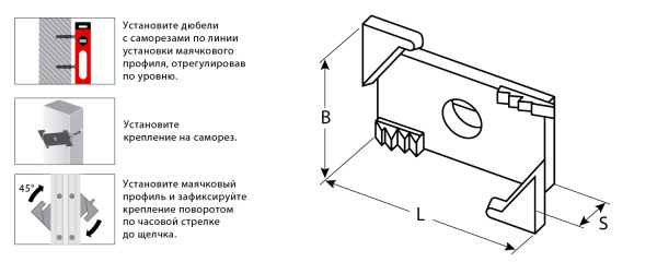 ЗУБР ВИНТ-100, 100 шт, система крепления штукатурных маяков (30955-100)