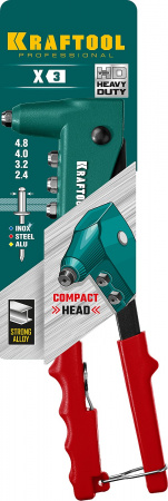KRAFTOOL X-3, 2.4 - 4.8 мм, литой заклепочник (31170)