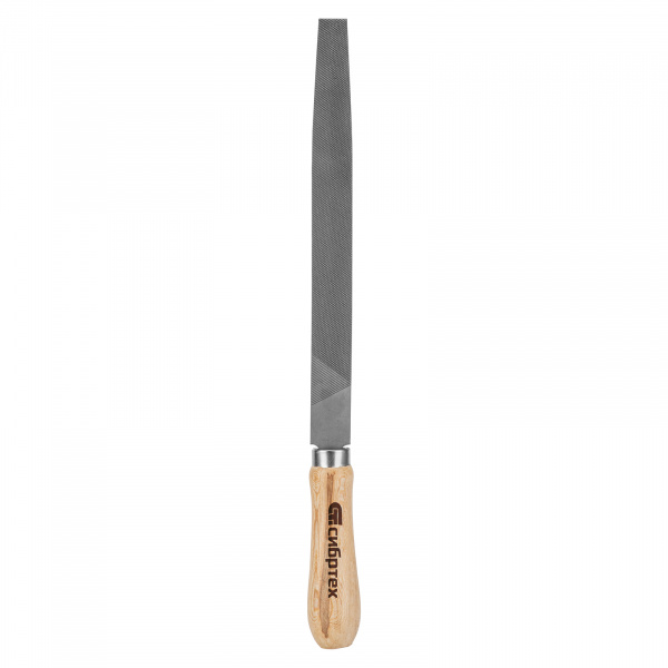 Напильник плоский, 200 мм, деревянная ручка Сибртех