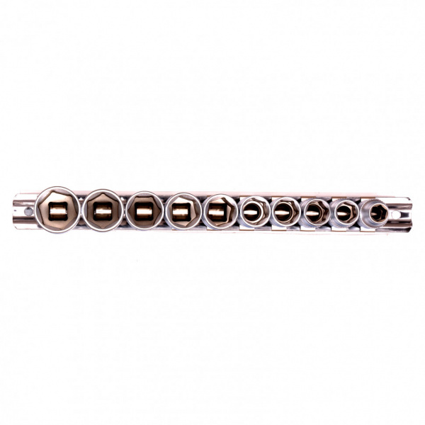 Набор торцевых головок, 3/8, шестигранные, CrV, 10 шт, 8-19 мм Stels Набор торцевых головок, 3/8, шестигранные, CrV, 10 шт, 8-19 мм Stels