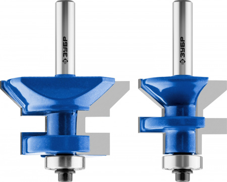 ЗУБР 50 x 30 мм, хвостовик 8 мм, набор фрез для вагонки, Профессионал (28770-50-H2)