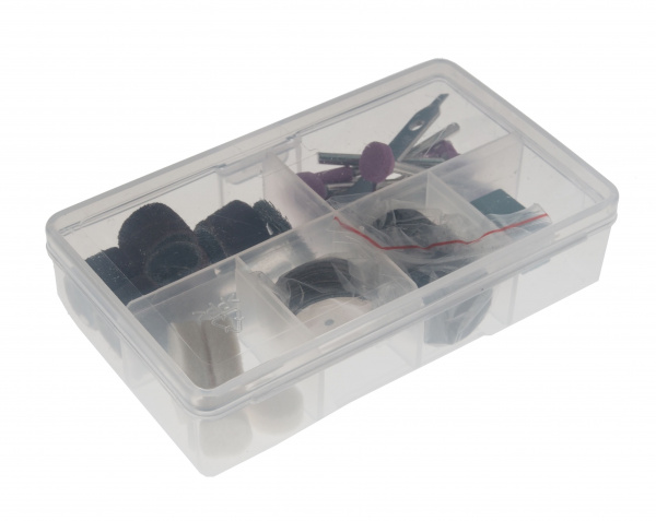 Гравер электрический ручной с набором аксессуаров(170W, 220V, 8000-35000об/мин, цанга 2.3, 3.2мм), в кейсе ROCKFORCE /1