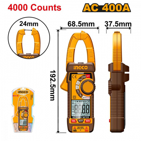 Мультиметр цифровой INGCO DCM62001 INDUSTRIAL