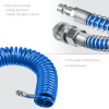 ЗУБР 15 м, 6 х 8 мм, 15 бар, воздушный спиральный шланг с фитингами рапид, Профессионал (6473-15)