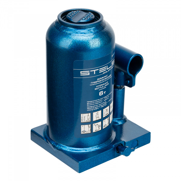 Домкрат гидравлический бутылочный телескопический, 6 т, H подъема 170-420 мм Stels