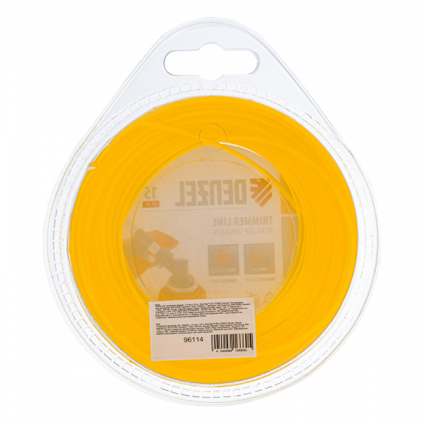 Леска для триммера квадрат 1.6 мм х 15 м, блистер Flex cord Denzel