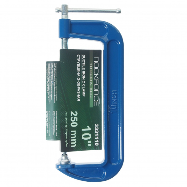 Струбцина RF-3331110 G-образная "Profi" 10"-250мм (вес-3.4кг) ROCKFORCE /1